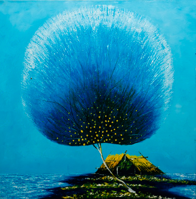 Tranh Sơn Dầu Bến Sông Xưa